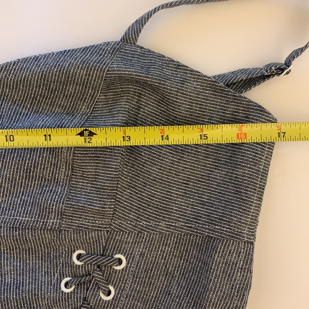 Intermix Corset-look Cotton + Linen Top - Picture 7 of 10